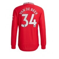Manchester United Donny van de Beek #34 Fußballbekleidung Heimtrikot 2022-23 Langarm